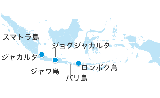 インドネシアの地図